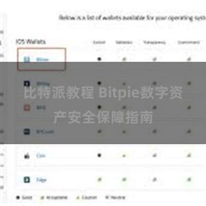 比特派教程 Bitpie数字资产安全保障指南