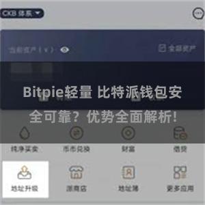 Bitpie轻量 比特派钱包安全可靠？优势全面解析!