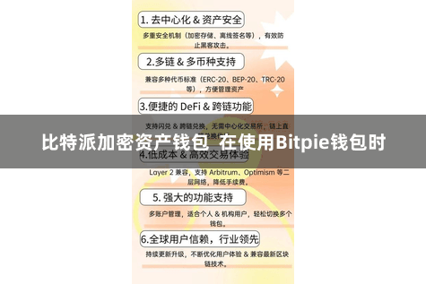 比特派加密资产钱包  在使用Bitpie钱包时
